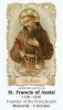 Oct 4th: St. Francis of Assisi Prayer Card
